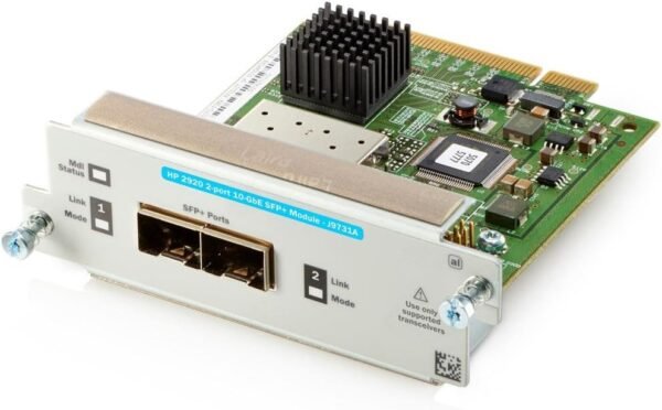HP Hpe Networking BTO J9731A 2920 2-Ports 10GbE SFP+ Module J9731A-
