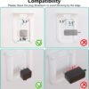 WALI Outlet Shelf Wall Holder,Bathroom Wall Shelf up to 10lbs Standard Vertical Duplex Wall Shelf Organizer for Smart Home Decor Space Saving Power Tools, Toothbrush (OLS001-W), 1 Pack, White