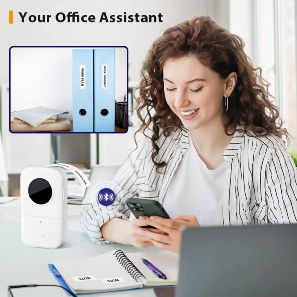 61ZuI2rZCGL._AC_SL1000_.jpg Phomemo D30 Label Maker, Bluetooth Wireless Mini Pocket Smartphone Label Maker Machine, Direct Thermal Printer Rechargeable Labeler for Home Office Labeler, Works with Tablet, Phones