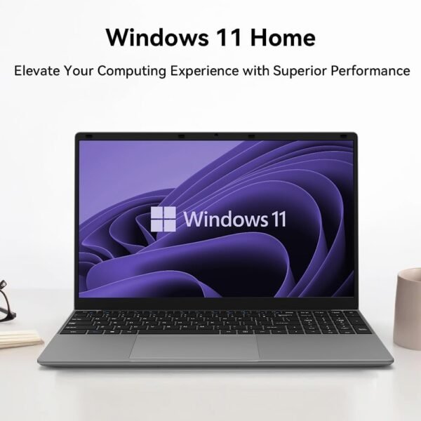 Windows 11 Slim Student Laptop: 15.6" Full HD | 512GB SSD | 12GB DDR4 RAM | Intel Jasper Lake N5095 | Numeric Keypad | Wi-Fi 6 | AMD Radeon Graphics | Business and Fun (2024)