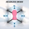 Drone with Camera 1080P for Kids Foldable Mini Drone for Kids Adults Beginners Boys Toys One Key Take Off/Landing Turn Over Gifts for Boys Pink