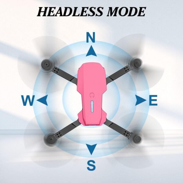Drone with Camera 1080P for Kids Foldable Mini Drone for Kids Adults Beginners Boys Toys One Key Take Off/Landing Turn Over Gifts for Boys Pink