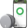 August Home, Silver Wi-Fi Connected Smart Keyless Entry Door Lock, Electronic Door Lock Fits Your Existing Deadbolt in Minutes, ‎ ‎AUG-SL05-M01-S01