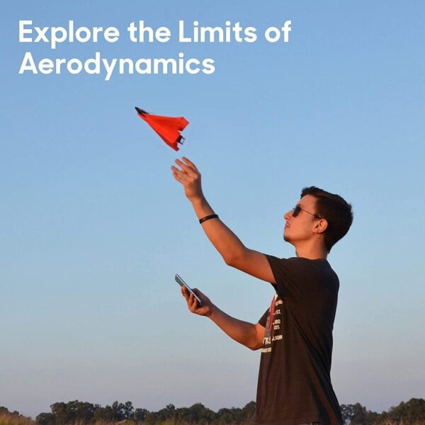61eicgPHOyL._AC_SL1500_.jpg POWERUP 4.0 The Next-Generation Smartphone Controlled Paper Airplane Kit, RC Controlled. Easy to Fly with Autopilot & Gyro Stabilizer. for Hobbyists, Pilots, Tinkerers.