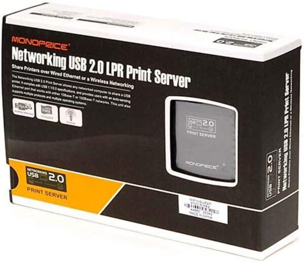 Monoprice Networking USB 2.0 Print Server (5342)