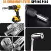Super Universal Socket Tools Gifts for Men - Christmas Stocking Stuffers for Men Grip Socket Set with Power Drill Adapter Cool Stuff Ideas Gadgets for Men Birthday Gifts for Dad Women Husband (7-19mm)