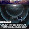 SAMSUNG 130" The Premiere Ultra Short Throw 4K UHD Smart Triple Laser Projector for Home Theater, HDR, 4.2Ch Surround Sound System w/ Alexa Built-In (SP-LSP9TFAXZA, Latest Model)