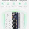 GHome Smart Plug Outlet Extender, USB Wall Charger with 3 Individual Smart Outlets and 3 Smart USB Ports, Works with Alexa Google Home, Surge Protector Plug Extender for APP Control,15A/1800W