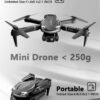 Cool Mini Drone with Camera for Kids Adults Beginners, 1080P FPV Camera Remote Control Drone for Kids with 3 Batteries, One-Click Take Off/Landing, Altitude Hold, Headless Mode, 360° Flips, 3-Gear Speeds , Emergency Stop, Toys Gifts for Kids