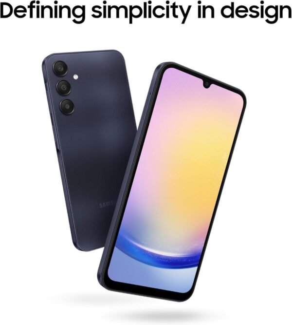 Samsung Galaxy A25 5G A256E 128GB Dual-SIM GSM Unlocked Android Smartphone (Latin Variant/US Compatible LTE) - Blue Black