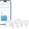 TP-Link 𝗧𝗮𝗽𝗼 Smart Plug Wi-Fi Mini, Energy Monitoring, Compatible with Alexa & Google Home & Samsung SmartThings, Timer, 15A/1800W Max, ETL Certified, 2.4G Wi-Fi Only, Tapo P115(4-Pack)