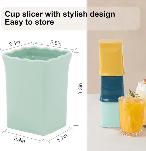 Strawberry Slicer Cup：Fruit Cup Slicer for Strawberry, Egg, Banana, Mushroom, Cucumber, Kiwi and Veggie Salad Speed Cutter the Kitchen Gadget Tool