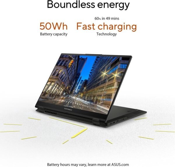 ASUS Vivobook S 16 Flip 2-in-1 Laptop (16" FHD+ Touchscreen, Intel 14-Core i9-13900H, 40GB RAM, 2TB SSD, IST Stylus) for Creator, Photographer, Designer, Backlit KB, Win 11 Pro w/AI Copilot, Black