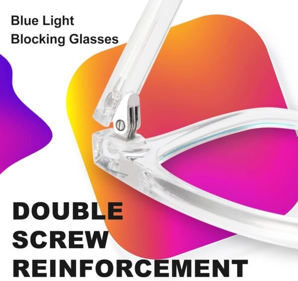 VISOONE Blue Light Blocking Glasses Square with Anti Computer Glare for Gaming Women and Men MONTANA