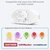 meross Smart Garage Door Opener Remote, Compatible with Apple HomeKit, Amazon Alexa, Google Assistant, SmartThings, Multiple Notification Modes, No Hub Needed