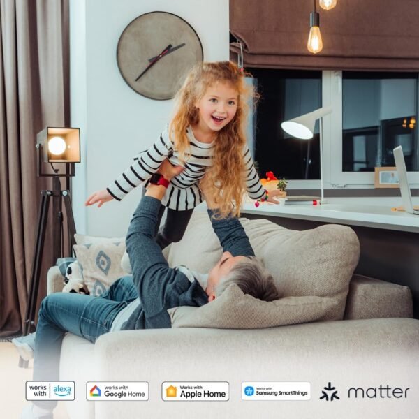 Leviton Decora Smart Switch, Wi-Fi 2nd Gen, Neutral Wire Required, Works with Matter, My Leviton, Alexa, Google Assistant, Apple Home/Siri & Wired or Wire-Free 3-Way, D215S-2RW, White