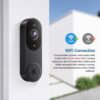 Smart Video Doorbell Camera Wireless, AI Human Detection and Instant Alerts, Night Vision, 2-Way Audio, Battery Powered, Cloud Storage Sold Seperately, 2.4G WiFi (Chime not Included)