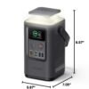 Anker Power Bank Power Station 60,000mAh,Portable Outdoor Generator 87W with Smart Digital Display, Retractable Auto Lighting and SOS Mode, Home Backup(PowerCore Reserve 192Wh) for Travel, Camping