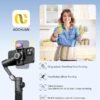Gimbal Stabilizer Smartphone iPhone Video: iPhone Stabilizer Gimbal Smartphone Foldable 3-Axis Handheld Portable Android Gimbal TikTok YouTube Vlog Recording AOCHUAN Smart XE Series (Smart XE KIT)