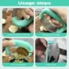 Upgraded Garlic Press Rocker, 2024 New Stainless Steel Garlic Presser, Garlic Mincer Crusher Masher with Peeler and Cleaning Brush, Garlic Chopper for Smash Garlic Kitchen Gadgets Tools