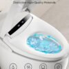 Smart Toilet,Tankless Toilet with Warm Water Sprayer and Dryer, Foot Sensor Operation,Bidet with Heated Seat Smart with Bidet Built In Fahrenheit LED Display
