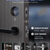 Keyless Entry Fingerprint Door Lock - Smart Deadbolt Lock for Front Door with Keypad - Electronic Lock with APP - Biometric Digital Lock with Code - Auto Lock