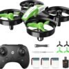 Holy Stone Mini Drone for Kids and Beginners, Indoor Outdoor Quadcopter Plane for Boys Girls with Auto Hover, 3D Flips, 3 Batteries, Headless Mode, Great Gift Toy for Boys and Girls, Green
