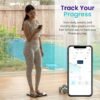 Etekcity Smart Rechargeable Body Fat Scale, Digital Bathroom Scale for Body Weight and Muscle, Accurate Weighing Machine for People Sync with Smartphone App, 400lb, Black