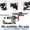tridaptor - Universal Phone Scope Digiscoping Adapter|High-Precision XYZ Metal Telescope Mount 3-Axis Smartphone Holder for Spotting Scope Monocular Binos|Fits All Cell Phone Camera/Max 2.4" Eyepiece