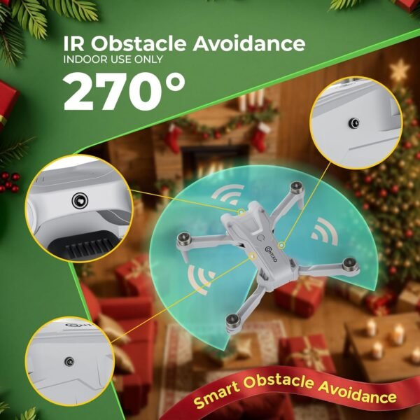 Contixo F21 RC Quadcopter Drone with Camera 1080P, FPV Drone, Drones for Adults, ISM Frequency, 1920X1080P Photo, 3D Flips, Altitude Hold, and Gesture Selfie 100M, FOV 60°, Brushless Motor