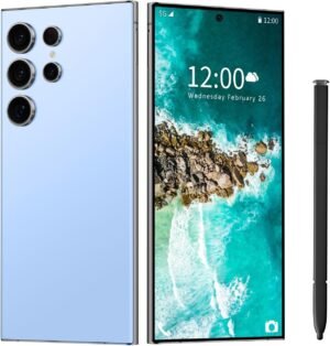 I24 Ultra 5G Unlocked Smartphone,6GB+256GB Fully Unlocked Cell Phone for Android 13, 6.8" Unlocked Cell Phone, 6800mAh, 48MP+108MP Dual Camera/Dual SIM/Fingerprint Lock/Face (Blue)