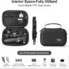 Skyreat Osmo Mobile 7P Case,PU Leather Portable Storage OM 7P Case Shoulder Bag for DJI OM 7 /7P Smartphone Gimbal Stabilizer Accessories