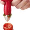 Chef'n Original Stem Gem Strawberry Huller, Red/Green -