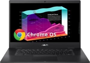 ASUS Chromebook CX1500 15.6" FHD Laptop, Intel Celeron N3350 Processor, 4GB RAM, 64GB eMMC, Intel HD Graphics, 720P HD Webcam, Wi-Fi, Bluetooth, Chrome OS, Black (Renewed)