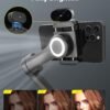 Smartphone Gimbal Stabilizer, 3-axis Stabilizer for iPhone&Android, AI Tracking Sensor(No App), Phone Gimbal w/OLED Screen/Built-in Light, AOCHUAN X Pro AI Version
