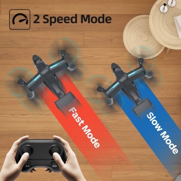 LM19-A Drone with Camera for Beginners, WiFi Live Video Remote Control Drones for Kids 8-12, Easy & Ready to Fly RC Plane, HD RC Quadcopter Gift Toy for Boys, FPV Drones for Adults, 2 Batteries