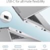 ASUS Chromebook CX1, 14" FHD, Intel® Celeron N4500 Processor, 64GB Storage, 4GB RAM, ChromeOS, Transparent Silver, CX1400CKA-AS44F