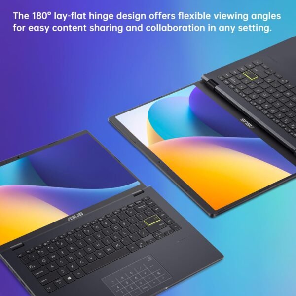 ASUS 14" FHD Linux Laptop, 4-Core Intel N6000 Processor, 4GB RAM, 64GB eMMC Storage + 256GB Portable SSD, Numeric Keypad, HDMI, Webcam, USB HUB+HDMI Cable, Linux Ubuntu OS