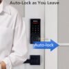 Philips Wi-Fi Smart Door Lock, Keyless Entry Door Lock with App Control,Fingerprint ID,Auto Lock,Keypad Deadbolt with Wi-Fi Bridge Adaptor,Smart Locks for Front Door-Matte Black