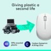 Logitech M170 Wireless Mouse for PC, Mac, Laptop, 2.4 GHz with USB Mini Receiver, Optical Tracking, 12-Months Battery Life, Ambidextrous - Off White