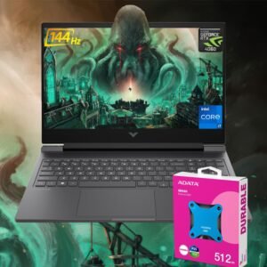 HP Victus 16.1" FHD 144Hz i7 RTX 4060 Gaming Laptop, 16.1" FHD 144Hz, Intel i7-14700HX (Beats i9-13900H), NVIDIA GeForce RTX 4060, 64GB DDR5 RAM, 1TB SSD, W11H, with 512GB External SSD Bundle