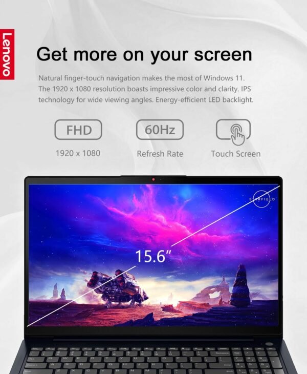 718fzqEhWxL._AC_SL1450_.jpg Lenovo Ideapad 3i 15.6 FHD Touchscreen Business & Home Laptop, Intel Core i5-1155G7 Processor, 16GB DDR4 RAM, 512GB SSD, Webcam, Wi-Fi, HDMI, Bluetooth, Windows 11, Abyss Blue, W/GaLiMu