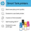 HP Smart-Tank 5000 Wireless All-in-One Ink-Tank Printer with up to 2 years of ink included, mobile print, scan, copy, white, 17.11 x 14.23 x 6.19
