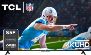 TCL 65-Inch Class S5 UHD 4K LED Smart TV with Fire TV (65S551F, 2024 Model), Dolby Vision, HDR PRO+, Dolby Atmos, Alexa Built-in with Voice Remote, Apple AirPlay 2 Compatibility, Streaming Television