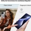 Unlocked Cell Phone Pova5 Pro Smartphone 8GB+256GB Android Phone 24MP+50MP Camera 6800mAh Battery 6.82-inch HD Screen Mobile Phone 5G Dual SIM (White)