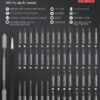 Fanttik E1 Max 3.7V Mini Electric Screwdriver, Precision Screwdriver Set, 50-in-1 Magnetic Bits, Magnetic Storage, 5/32''Hex, Electric Screwdriver for Electronics Phone Camera Laptop Watch - Grey
