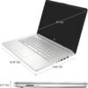 HP 14 Laptop (14" Anti-glare, Intel Celeron N4120, 16GB RAM, 256GB Storage (128GB eMMC + 128GB IST SD Card)) School & Business, 11Hr Battery Life, 1-Year Office 365, Win 11 Home S w/AI Copilot, Silver