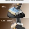 roborock F25 Wet Dry Vacuum Cleaner, Cordless Vacuum Mop All in One with 20000Pa, 194°F Hot Air Flash Drying & Hot Water Self Cleaning, Zero-Tangle Wet Mop Cleaner for Hard Floor, 180° Lie Flat