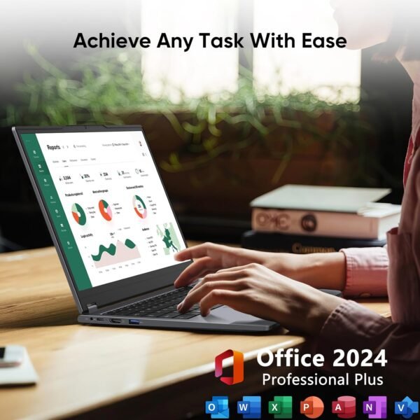 15.6" 2-in-1 Laptop | 16GB DDR4 RAM 512GB Storage | AMD Ryzen 3 3200U (up to 3.5GHz) | AMD Radeon Vega 3 | FHD Touchscreen | Windows 11 Pro | Wi-Fi 5 | BT5.1 | RJ45 | Backlit Keyboard, Gray