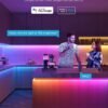 Govee 100ft RGBIC LED Strip Lights, Smart LED Lights Work with Alexa and Google Assistant, LED Lights for Bedroom WiFi App Control Segmented DIY Multiple Colors, Color Changing Light, (2 x 50ft)